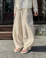 Beo Curved Linen Balloon Pants