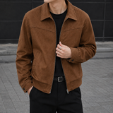  Suede Oversized Cropped Jacket (2 colors/54592)