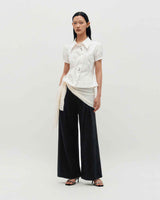 Layered Wrap Tie _ NAVY