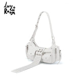 LuoLuoRoom "Rebellious Love Concubine" White Women's Handheld Shoulder Bag