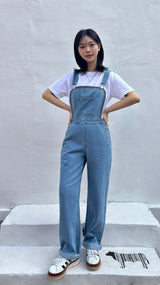 EMBROIDERY OVERALL DENIM PANTS code 25011