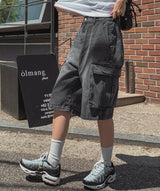 ペダビンテージウォッシングハーフカーゴパンツ
