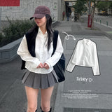 Lynch 8-Color Basic Crop Shirt 