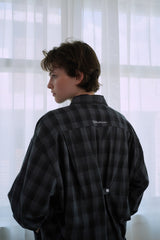 Autumn check shirt_navy