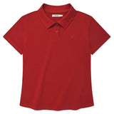 KIRSH PLAIN SLIM FIT PIQUE T-SHIRT - RED