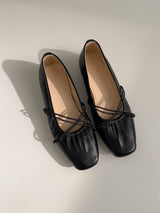 Cross-banding Mary Jane flat shoes