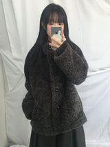 Fingerhole line hooded half zipup