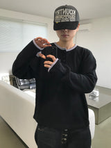 レイヤード ウォーマー ワッフル Tシャツ (4c)