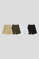 Half-Banded Two-Tuck Wide Shorts 4COLOR