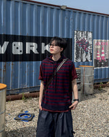 Broad Stripe Knit Hoodie Vest