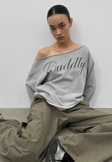 [MADE] Chippy Boatneck Print Long Sleeve T-shirt