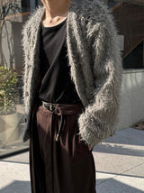 [F/W] ファーヘアカーディガンジャケット(3color)