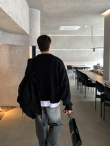 Glife Semi Overfit Round Knit