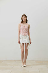 BELLA MINI SKIRT PANTS / WHITE