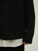 MO Mild Wool Collar Jacket Short Coat