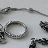 Stripe silver Ring