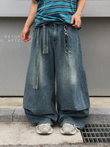 May strap denim pants 2C