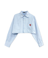 UNISEX 2WAYハートシャツ ブルー
