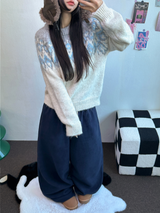 TEDDY FLEECE🤎🐻 S-L🧸3SIZE LONG WIDE HEATER PANTS 🤎💙💚3COLOR