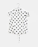 Milling Dot Puff Blouse