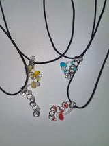 Pierced beads choker (4color)