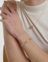 26SS★ [Premium Plating] Ice Block Cuff Bangle