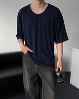 B747 オーバーサイズフィットUネック半袖Tシャツ（5色）
