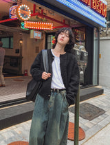 プラハウールヘアカーディガン