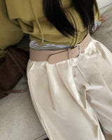 [ORIGINAL] ROSE Pintuck Cotton Pants