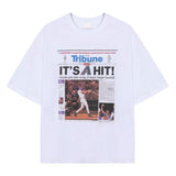 ASCLO ベースボールニュース半袖Tシャツ