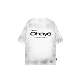 ダーティーウォッシュレタリングオーバーフィットTシャツ