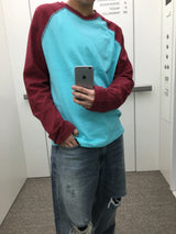 Raglan Contrast Long Sleeve T-Shirt (5 Colors)