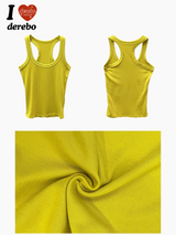 Yellow Sense V-neck sleeveless t-shirt