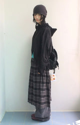 ダスティチェッカードロングスカート