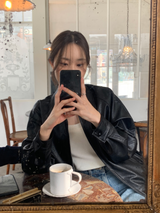 [MADE] Leather Blouson jacket