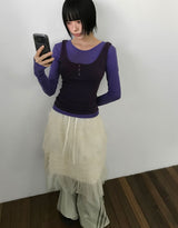 CURVED TRACK NYLON PANTS