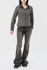 (W) Muer Checked Shirt (3color)