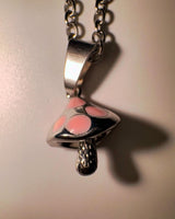 Tiny mushroom necklace