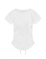 SARON EYELET LACE-UP SLIM FIT HALF T (3COLOR)