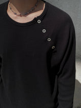 Esler Snap Waffle Long Sleeve T-Shirt 2C