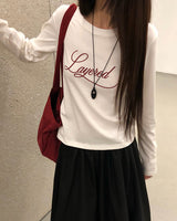 [ORIGINAL]ペーパー レタリング ロングスリーブTシャツ