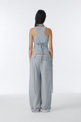 CUBIC SWEAT BIKINI TOP (GRAY)