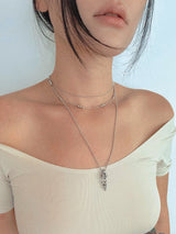 Double Orbit Layer Necklace