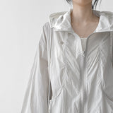 Hoodie Coloring Hooded Zip-Up Windbreaker (3 colors) 