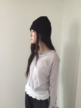 Summer Punching Crewneck Cardigan (4color)