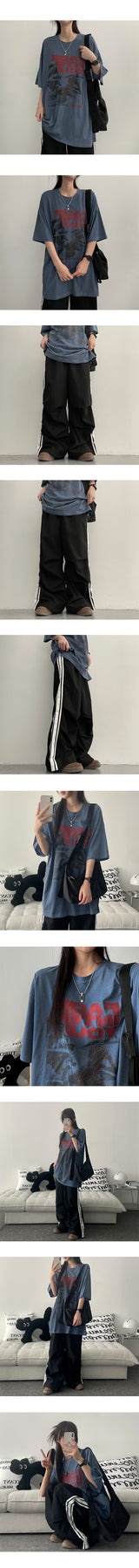 Rusher Pigment Oversized Fit Short Sleeve Tee