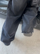 Rough Muse Tassel Ball Stud Wide Long Denim Pants