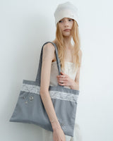XND LACE ECO BAG_GREY