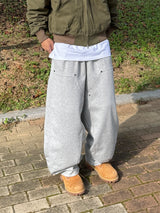Balloon double knee sweatpants