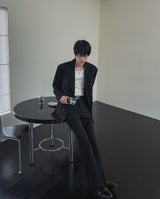 Lips Stripe Bootcut Slacks